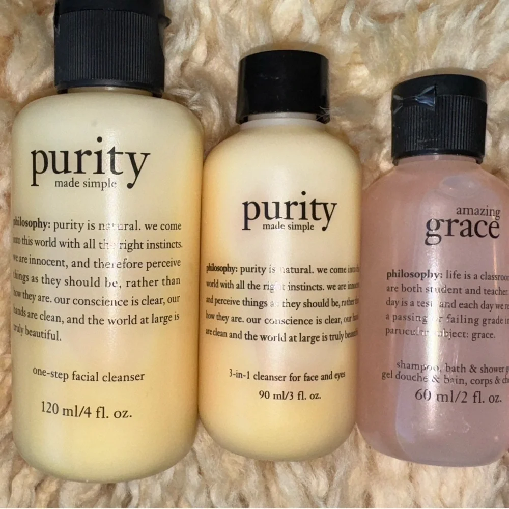 SEALED Philosophy Purity Set Cleanser, Shampoo, Shower Gel, Emulsion